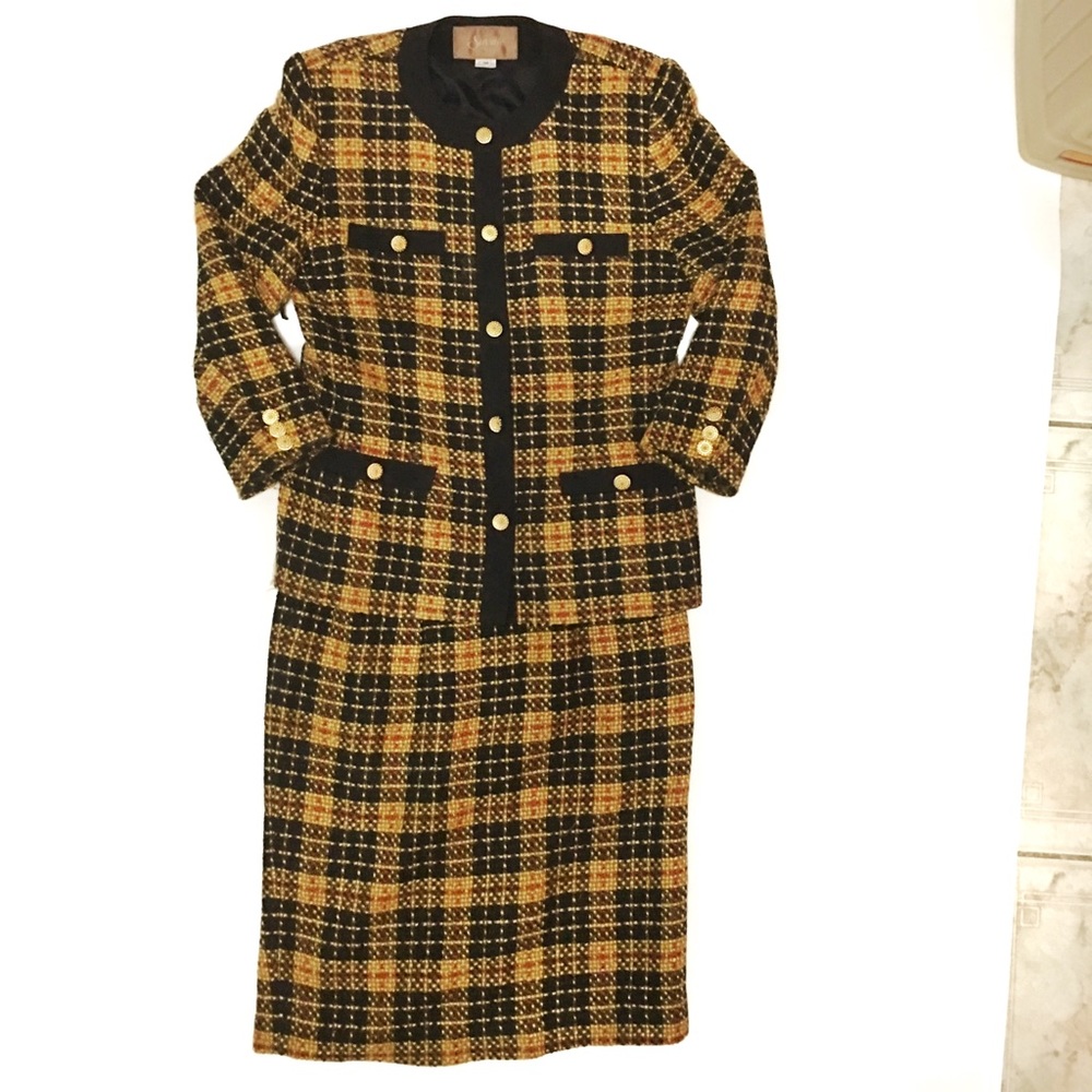 Vintage 90s Saville Two-Piece Wool Suit Set